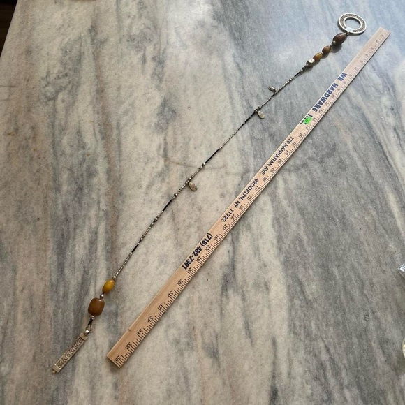 Vintage boho beaded pendant chain - Picture 5 of 6